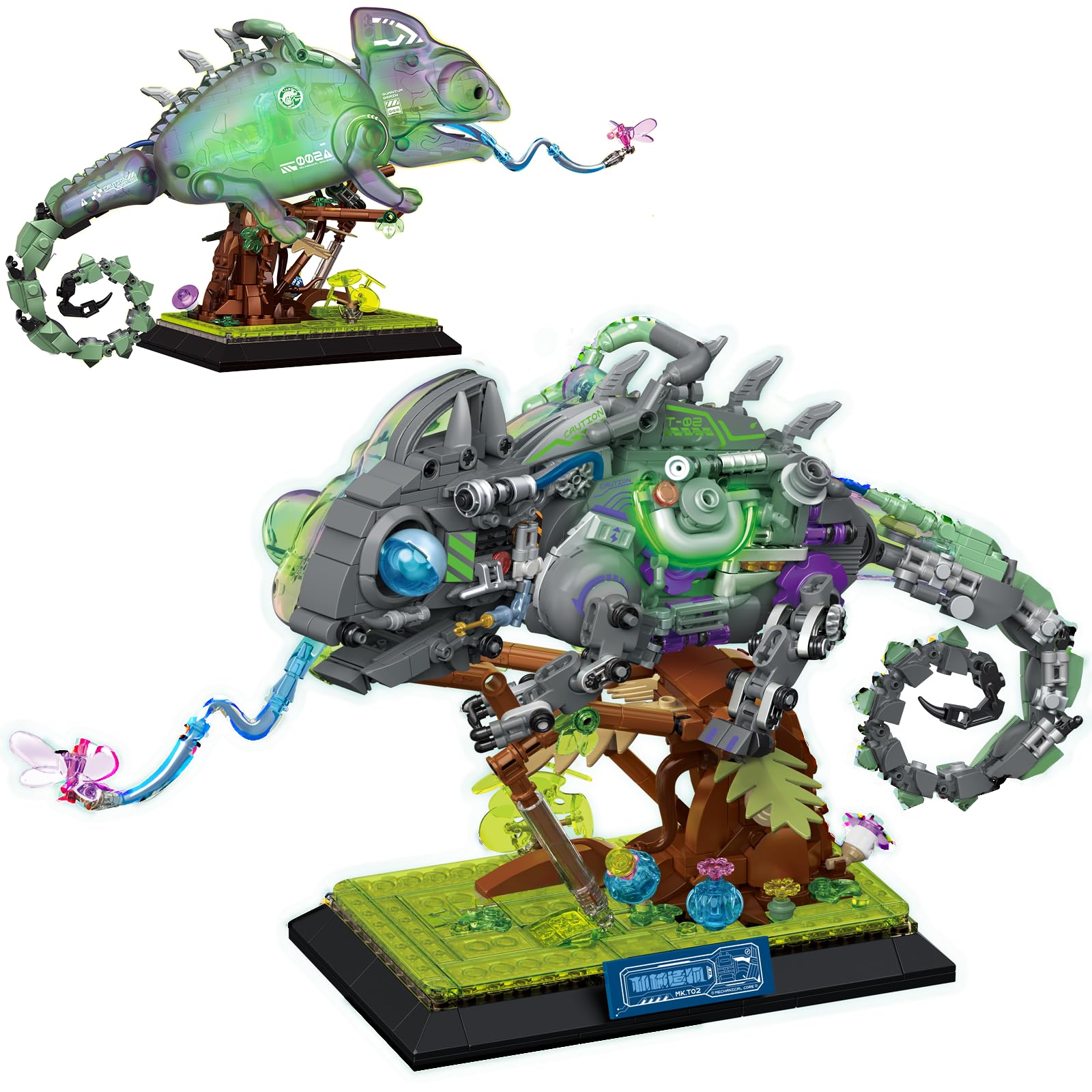 Amazon.com: Brihappen Cool Mechanical Chameleon Model Building Set